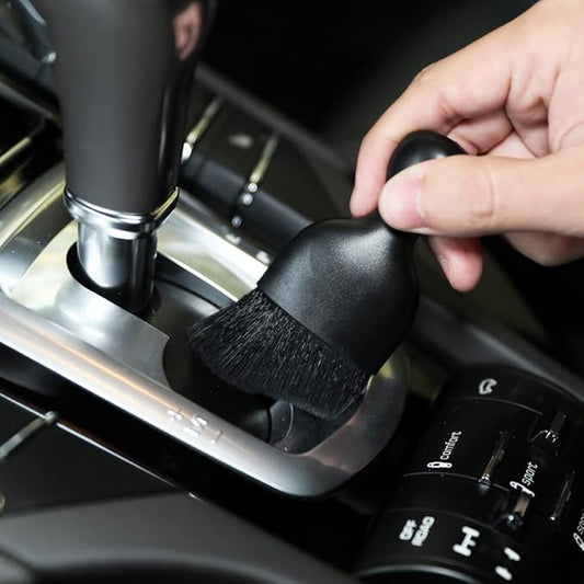 Car Interior Detailing Brush,Soft Bristle Cleaning Brush Car Detailing Brush Dusting Brush,Car Interior Cleaning Tool,Auto Detail Brush Car Dash Duster Brush (Black)