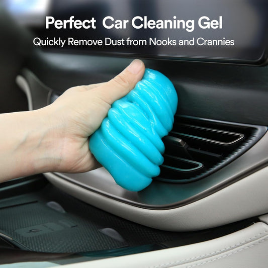 Cleaning gel for car, car cleaning kit universal detailing automotive dust car crevice cleaner auto air vent interior detail removal putty cleaning keyboard cleaner for car vent